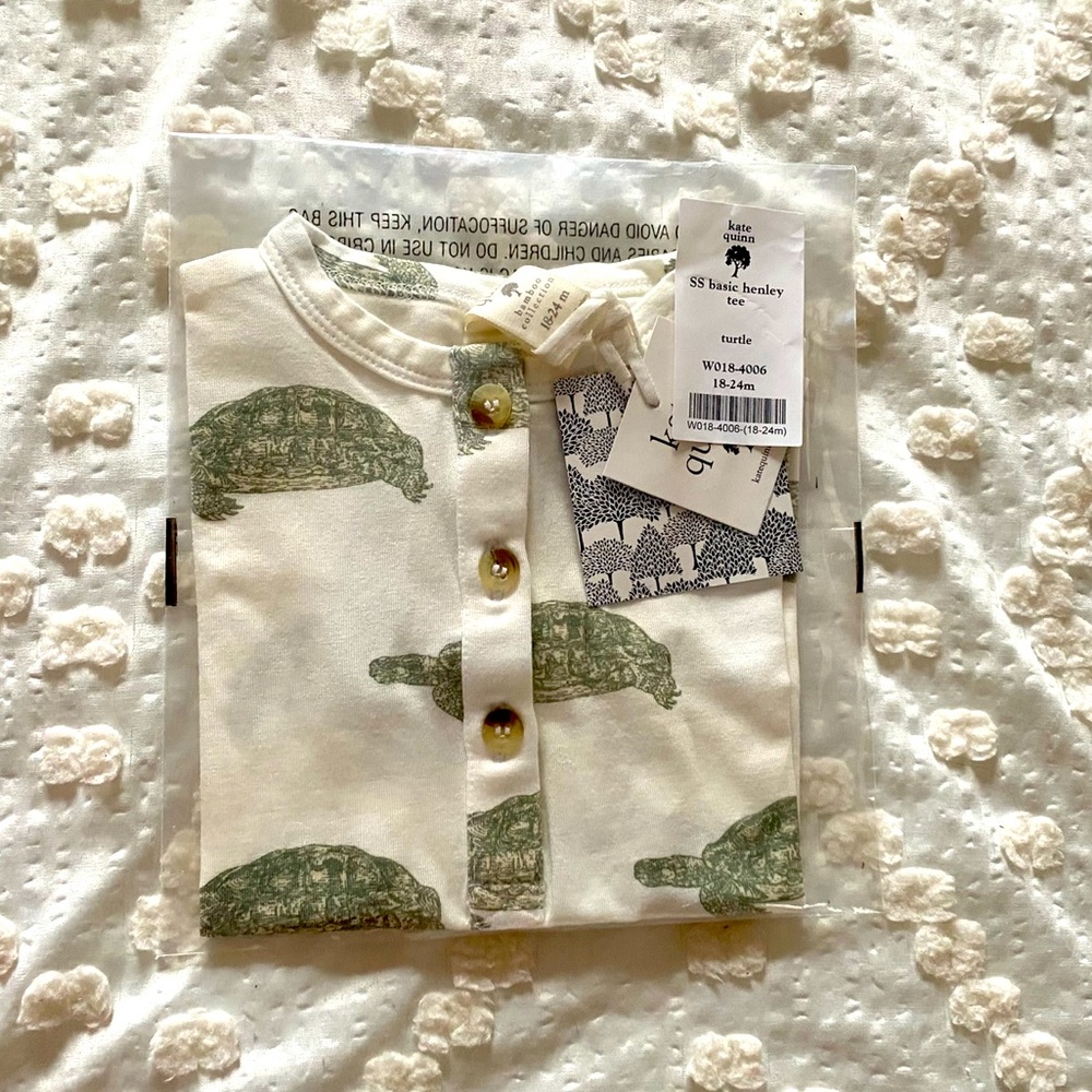 Kate Quinn turtle Henley tee
